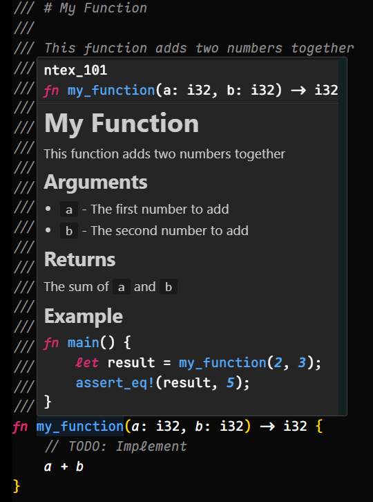 Inline Doc